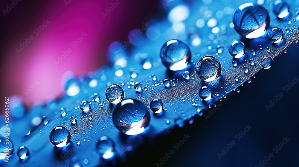 Realistic small water drops on the surface of something. Rainy day. Illustration for banner, poster, cover, brochure or presentation.