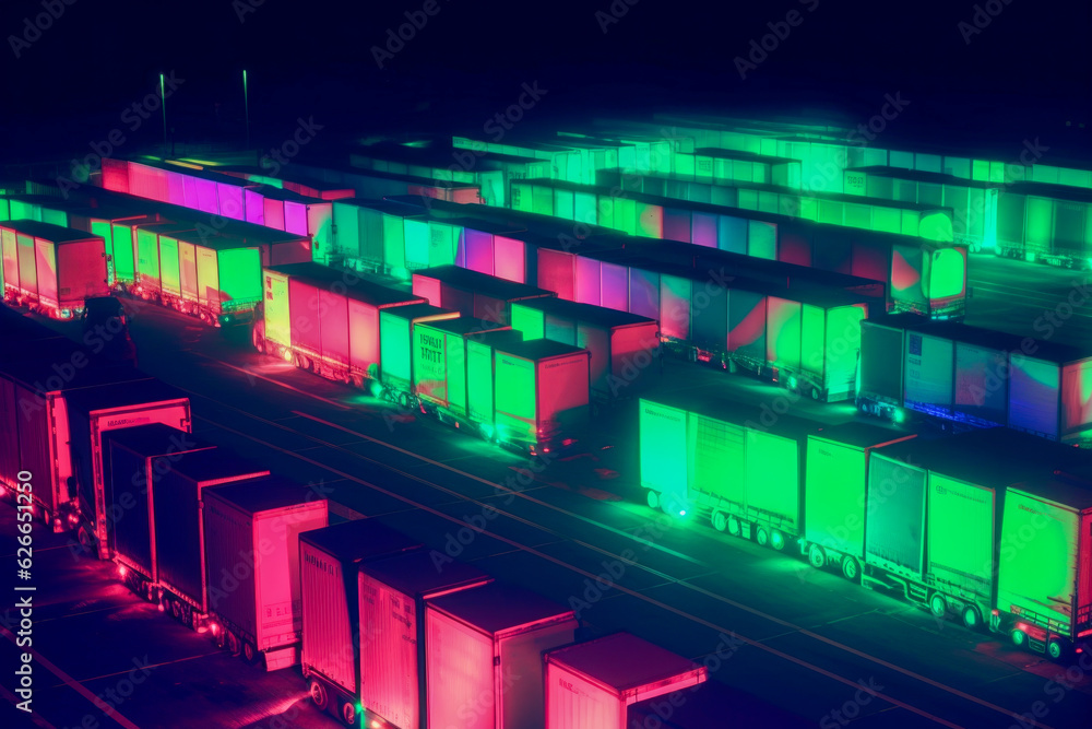 Fototapeta premium A transportation system - Generative AI