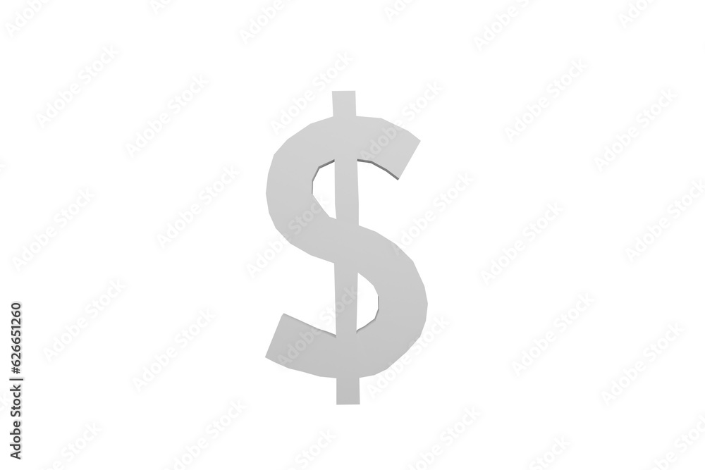 dollar sign on white background dollar sign on white background