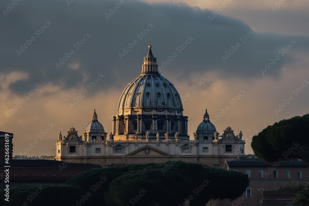 Fototapeta premium church and architecture, religion and building, cathedral, generative artificial intelligence