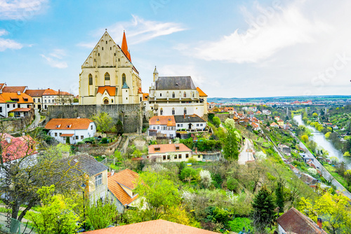 Gothic Church of St. Nicholas, Kostel svateho Mikulase. Historic town Znojmo, South Moravia, Czech Republic. Vineyards region photo