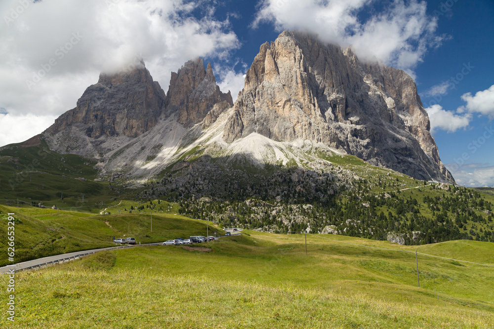 Sassolungo from Passo Sella