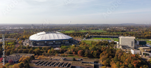 wonderful threat shot of football stadium