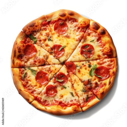 Delicious pizza isolated