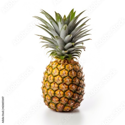 A single pineapple isolated