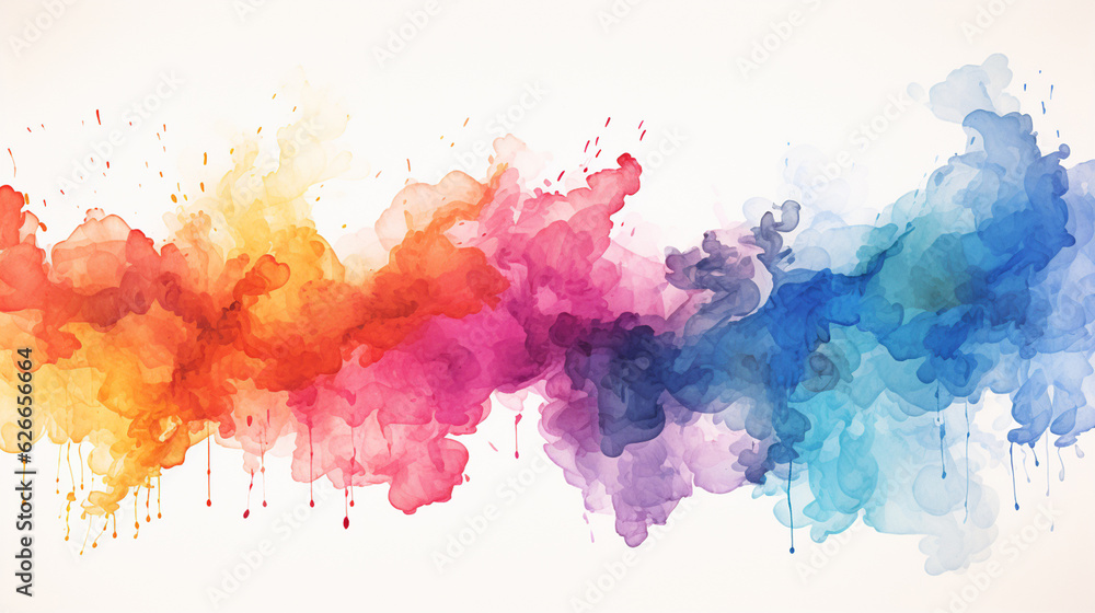 Obraz premium Abstract marbled acrylic paint ink painted waves painting texture colorful background banner