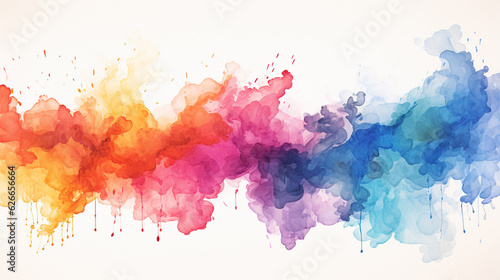 Abstract marbled acrylic paint ink painted waves painting texture colorful background banner