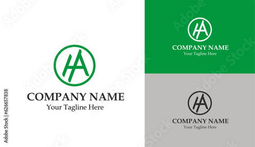 HA Letter Logo Design