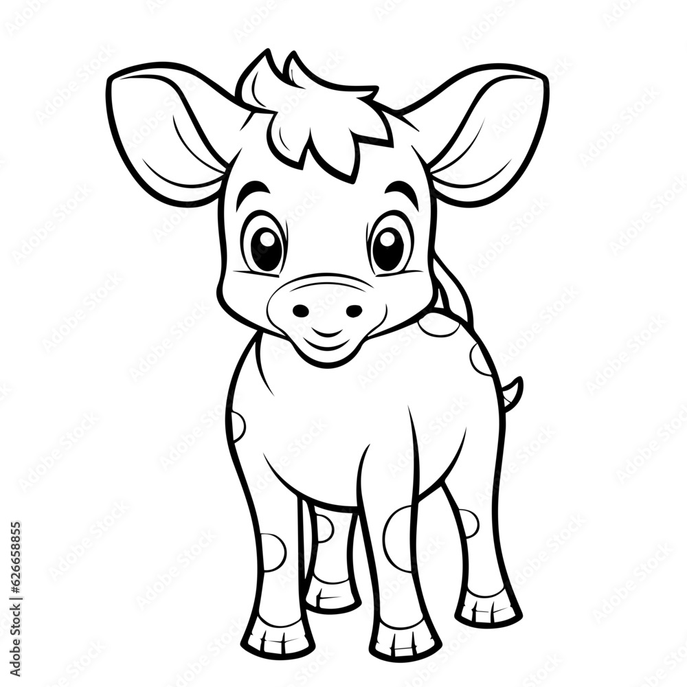 calf outline illustration calf outline illustration