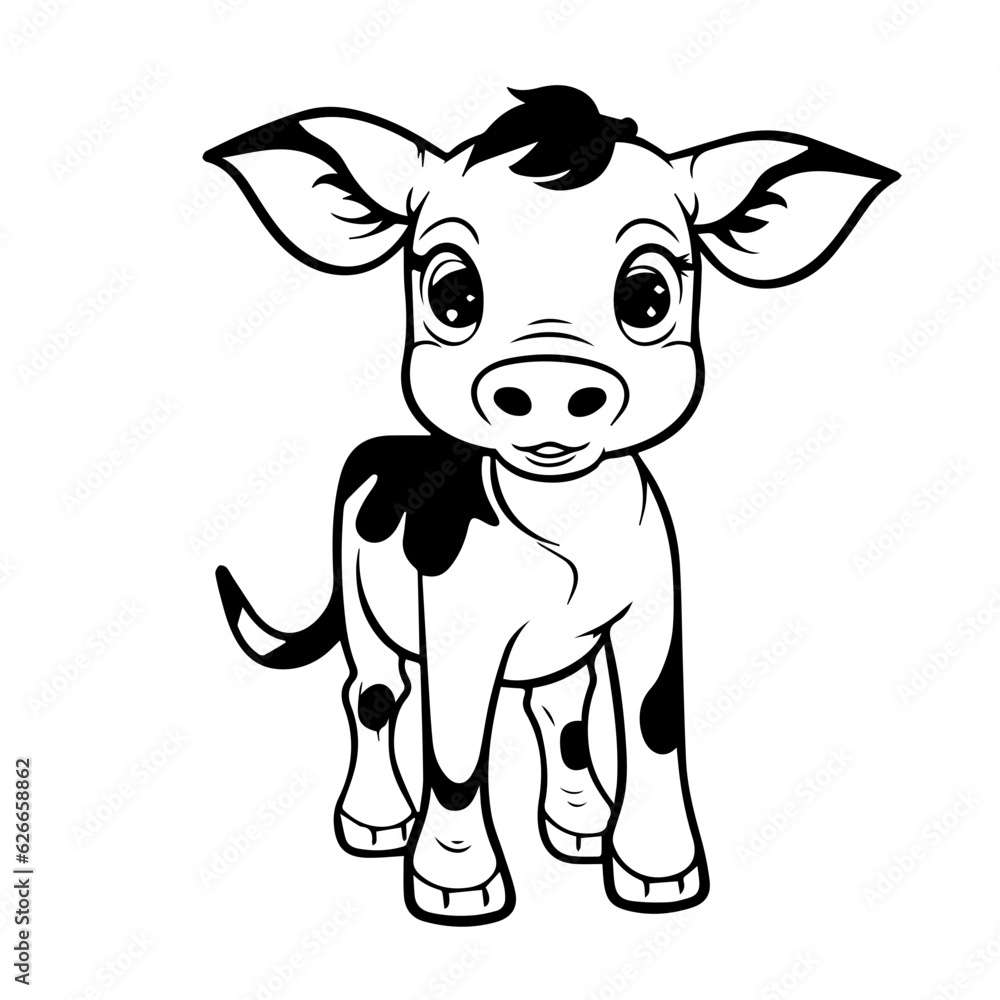 calf outline illustration calf outline illustration