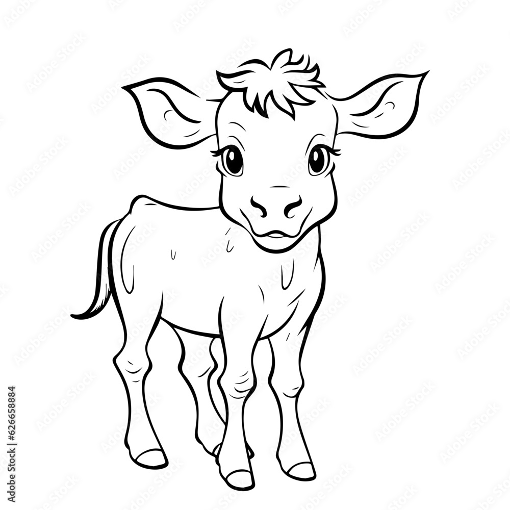 calf outline illustration calf outline illustration