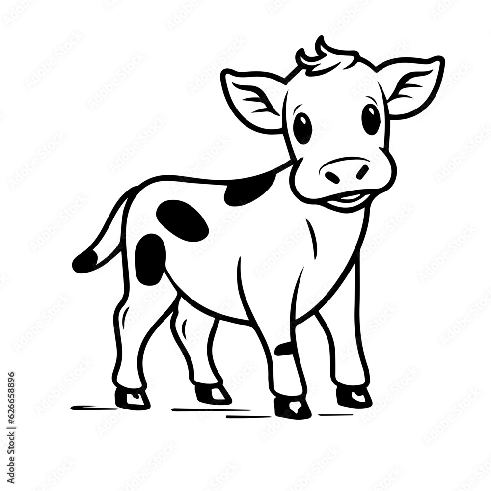 calf outline illustration calf outline illustration