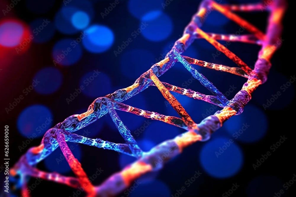 Biotechnology advancements medical breakthroughs. Innovative DNA technologies in science and medicine.
