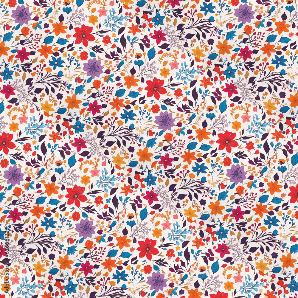 seamless pattern with colorful flowers seamless pattern with colorful flowers