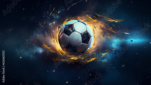 soccerball   football   soccer game illustration  generative ai