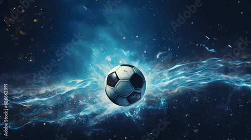 soccerball / football / soccer game illustration  generative ai © Nico Vincentini