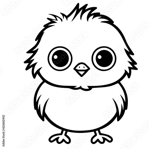 chick doodle illustration