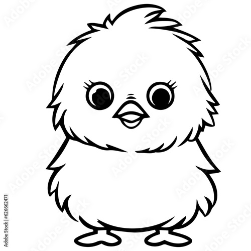 chick doodle illustration