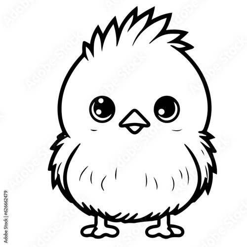 chick doodle illustration