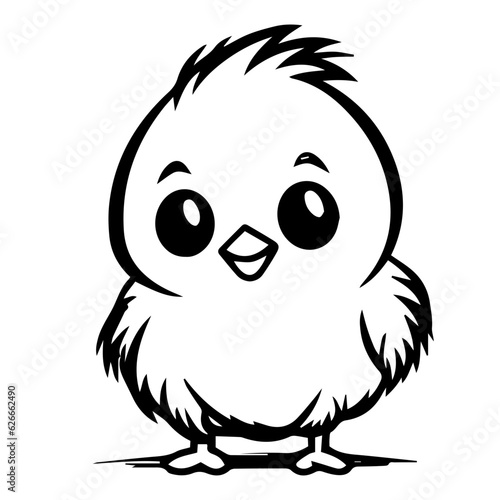chick doodle illustration