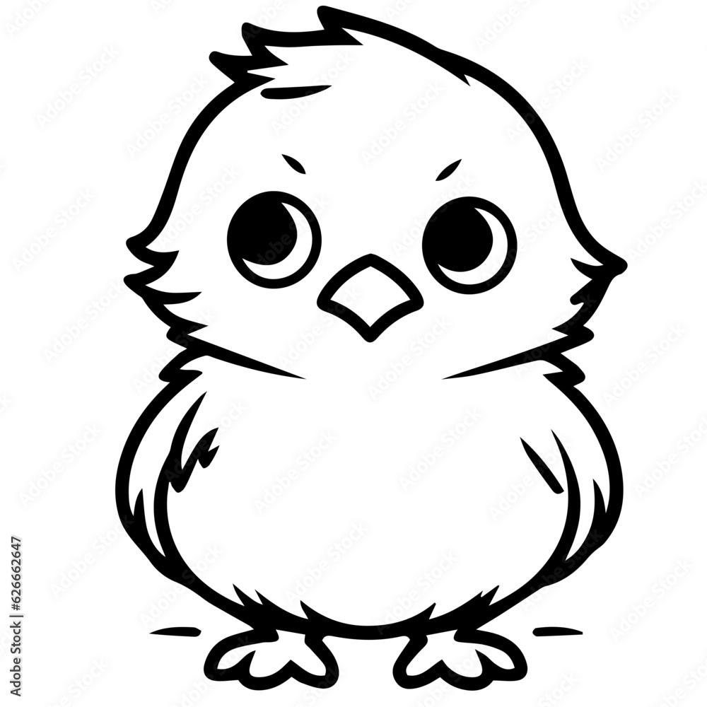 chick doodle illustration chick doodle illustration