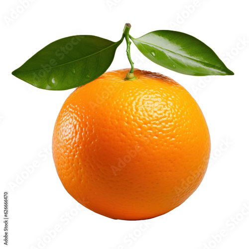Single mandarine isolated