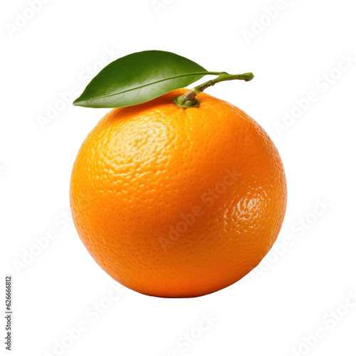 Single mandarine isolated