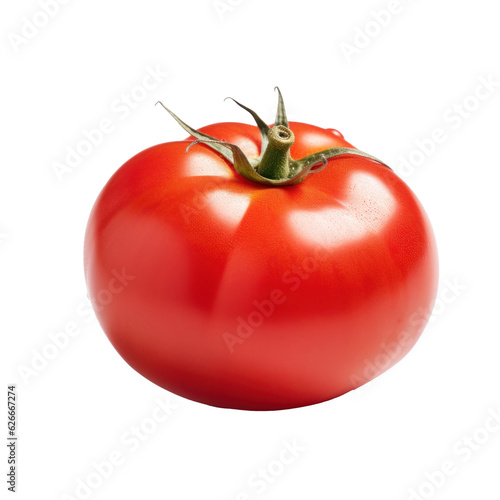 Red tomato isolated.