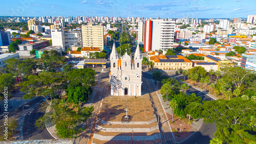 Imagem aérea da igreja São Benedito em Teresina Piauí photo