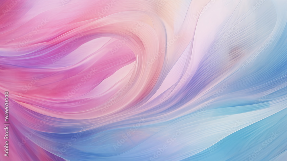 Fototapeta premium Soft pattern of pink and blue waves