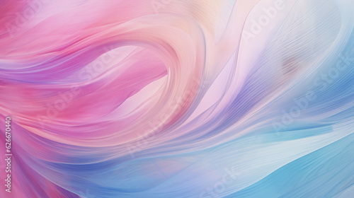 Wallpaper Mural Soft pattern of pink and blue waves Torontodigital.ca