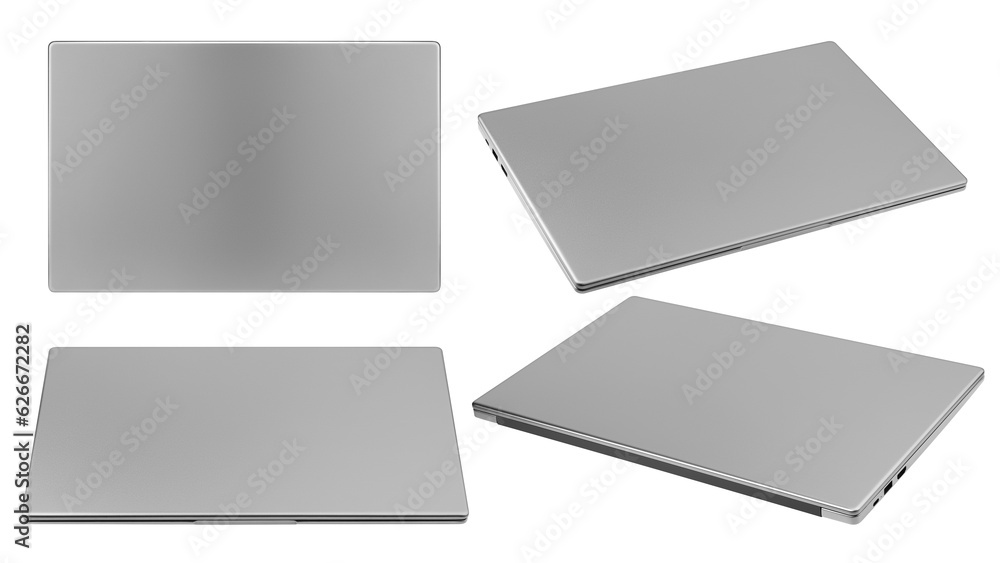 Laptop with blank screen, computer isolated on white background, full depth of field Laptop with blank screen, computer isolated on white background, full depth of field