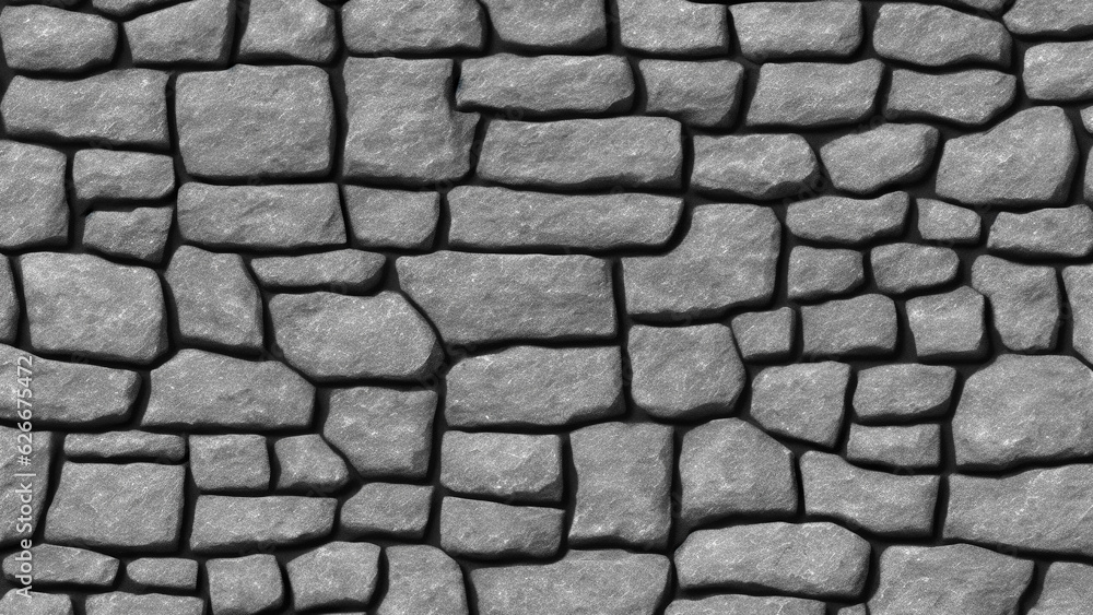 Brick Wall Grey | AI Generated
