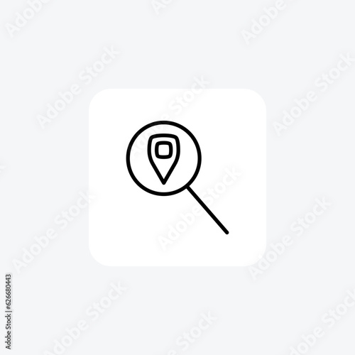 Finding Your Destination Vector Line Icon