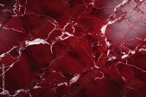 Rosso Levanto marble tiles, featuring deep red tones and contrasting white veins