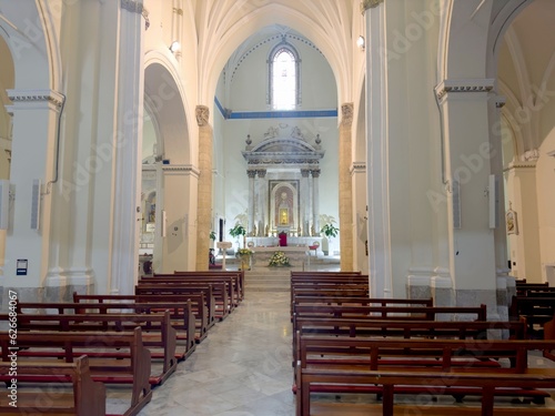 interior of church Cathedral of Saint Mary the Crowned in Gibraltar, 2023
