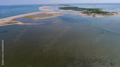 North Monomoy and Atlantic Ocean Aerial at Chatham, Cape Cod photo