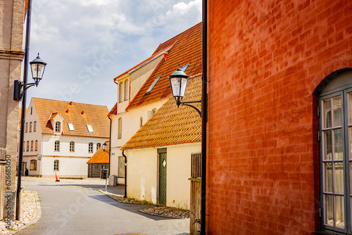 Medieval and Hansa inspired living area Jakriborg in Hjarup, Sweden © StellaSalander