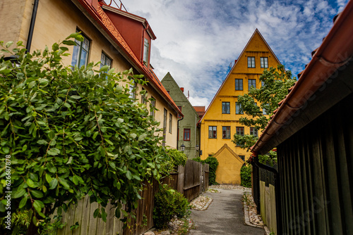 Medieval and Hansa inspired living area Jakriborg in Hjarup, Sweden