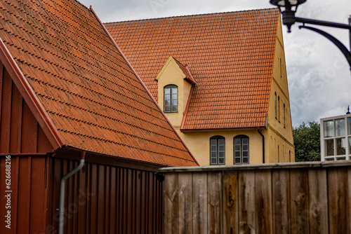 Medieval and Hansa inspired living area Jakriborg in Hjarup, Sweden