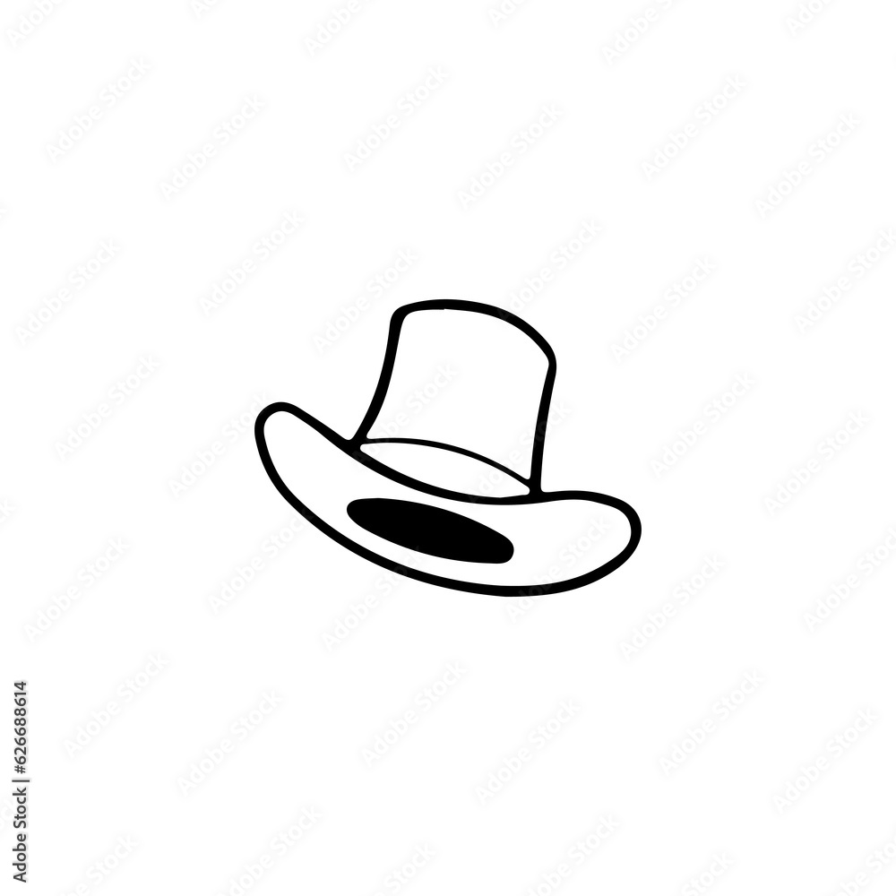 vector hat doodle illustration concept vector hat doodle illustration concept