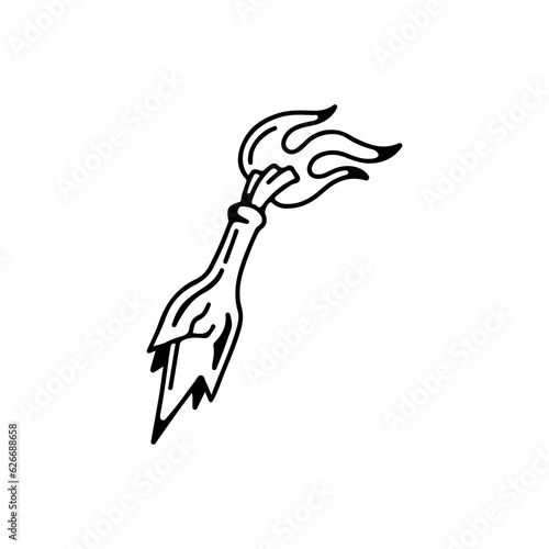 vector illustration of Molotov cocktail concept
