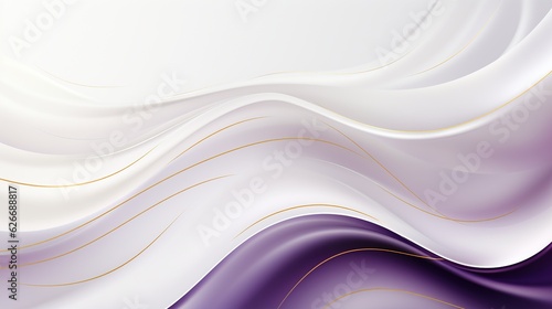 Luxury abstract purple and white wave background, AI generated image