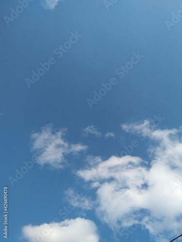 Blue sky with white cloudsbe used as a background.