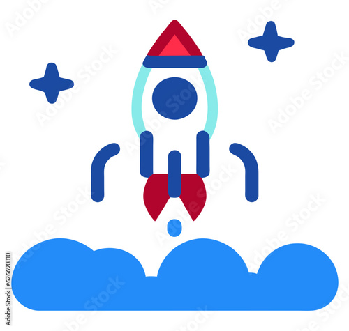rocket in space