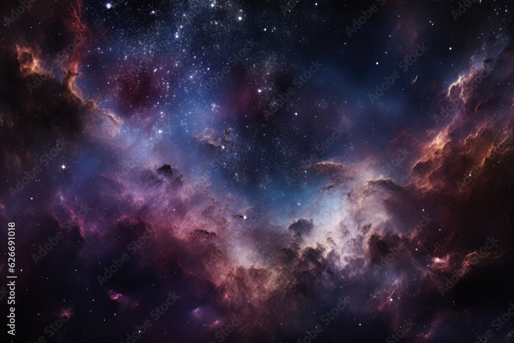Space Galaxy Background, Generative AI