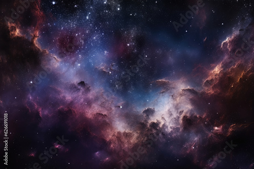 Space Galaxy Background, Generative AI
