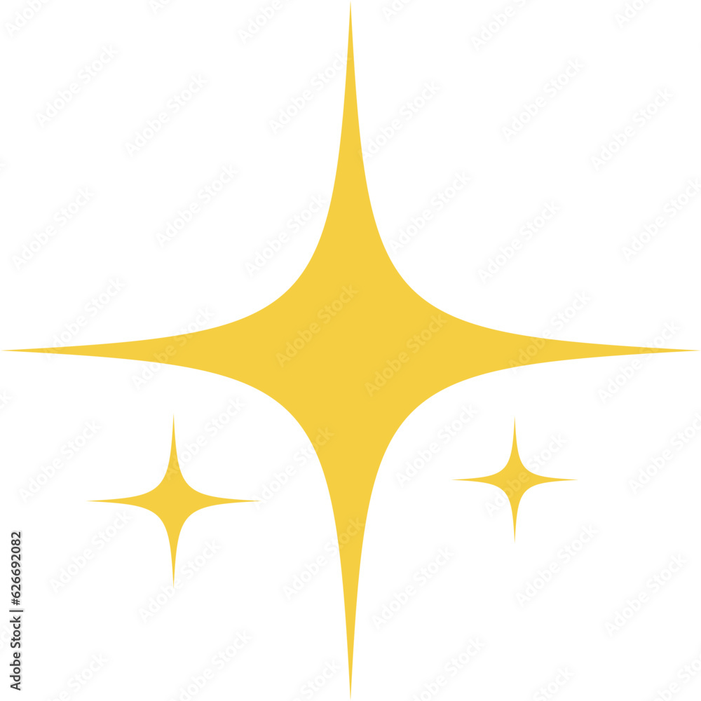 Yellow Sparkle Star Yellow Sparkle Star