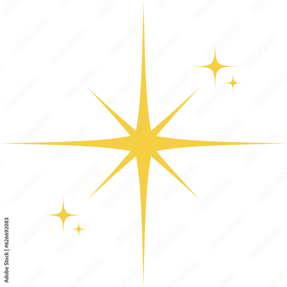 Yellow Sparkle Star Yellow Sparkle Star