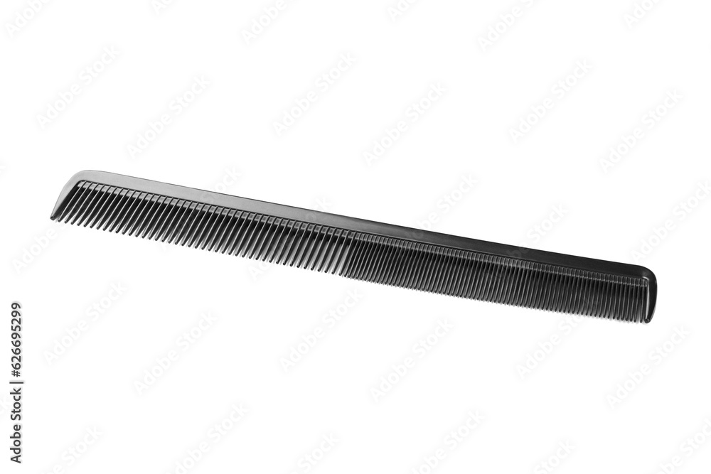 New plastic hair comb isolated on white New plastic hair comb isolated on white